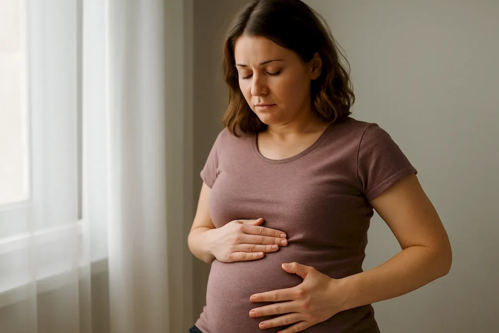 early pregnancy bloating