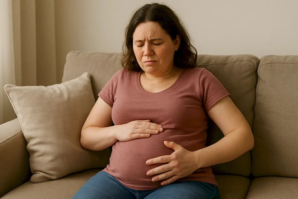 extreme bloating early pregnancy